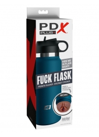 Смуглый мастурбатор-вагина в синей колбе F*ck Flask - Pipedream - в Омске купить с доставкой