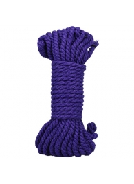 Фиолетовая верёвка для связывания и фиксации Bind Tie - 9,14 м. - Doc Johnson - купить с доставкой в Омске