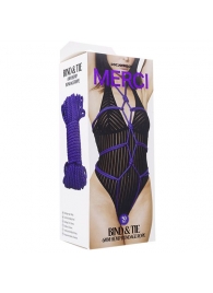 Фиолетовая верёвка для связывания и фиксации Bind Tie - 15,24 м. - Doc Johnson - купить с доставкой в Омске