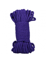 Фиолетовая верёвка для связывания и фиксации Bind Tie - 15,24 м. - Doc Johnson - купить с доставкой в Омске