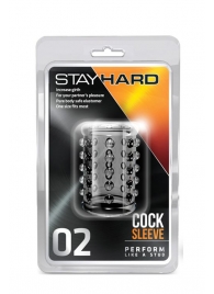 Прозрачная насадка на пенис с шишечками STAY HARD COCK SLEEVE 02 CLEAR - Blush Novelties - в Омске купить с доставкой