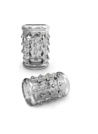 Прозрачная насадка с капельками STAY HARD COCK SLEEVE 05 CLEAR - Blush Novelties - в Омске купить с доставкой