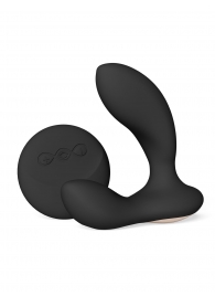 Черный вибромассажер простаты с пультом ДУ Hugo 2 Remote - Lelo - в Омске купить с доставкой