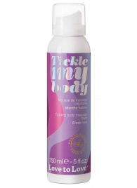 Массажная хрустящая пенка Tickle My Body Fresh Mint с ароматом мяты - 150 мл. - Love to Love - купить с доставкой в Омске