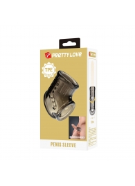 Дымчатая насадка на пенис и мошонку - Baile - в Омске купить с доставкой