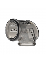 Дымчатая насадка на пенис и мошонку - Baile - в Омске купить с доставкой