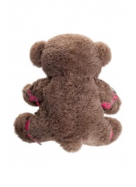 Бондажный набор: бурый мишка с розовыми оковами и наручниками - Pecado - купить с доставкой в Омске