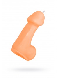 Оранжевая свеча в форме пениса - 47 гр. - Pecado - купить с доставкой в Омске