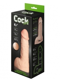 Телесный фаллоудлинитель с мошонкой Cock Next - 17 см. - LOVETOY (А-Полимер) - в Омске купить с доставкой