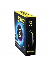 Супертонкие презервативы Ganzo Invisible - 3 шт. - Ganzo - купить с доставкой в Омске