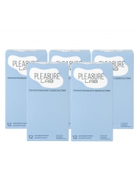 Набор из 5 упаковок ультратонких презервативов Pleasure Lab (по 12 шт.) - Pleasure Lab - купить с доставкой в Омске