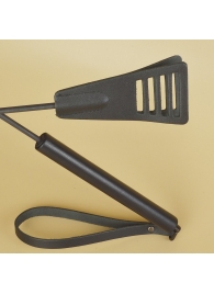 Черный кожаный стек «Сириус» - 60 см. - Sitabella - купить с доставкой в Омске