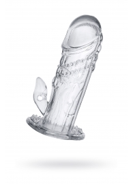 Прозрачная насадка на пенис Uco - 13 см. - A-toys - в Омске купить с доставкой