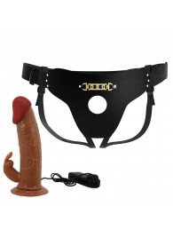 Мужской полый страпон с вибрацией Marion - Baile - купить с доставкой в Омске