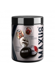 Черные утолщенные презервативы MAXUS Extra Strong с железным кейсом - 15 шт. - Maxus - купить с доставкой в Омске