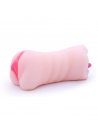 Телесный двусторонний мастурбатор - вагина и ротик - Boys of Toys - в Омске купить с доставкой