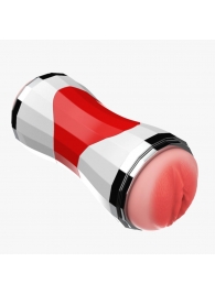 Двусторонний мастурбатор в колбе Power Grip Cup - вагина и ротик - Boys of Toys - в Омске купить с доставкой