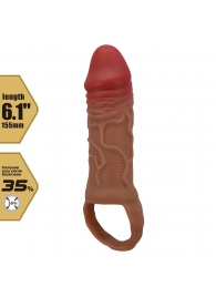 Реалистичная насадка на член Peirre - 15,5 см. - Baile - в Омске купить с доставкой