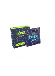 Светящиеся в темноте презервативы Expert Neon - 3 шт. - Expert - купить с доставкой в Омске