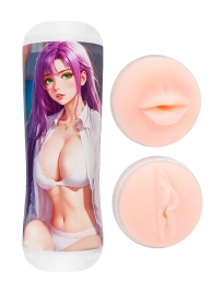 Двусторонний мастурбатор аниме - ротик и вагина - Tokyo Style - в Омске купить с доставкой