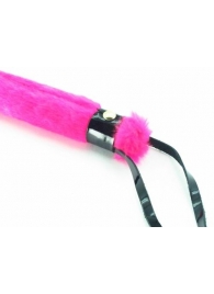 Нежная плеть с розовым мехом BDSM Light - 43 см. - БДСМ Арсенал - купить с доставкой в Омске