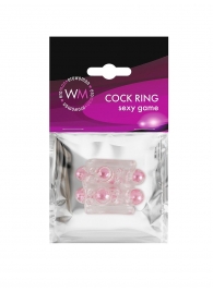 Прозрачная насадка на пенис с цветными шариками - Erowoman-Eroman - в Омске купить с доставкой