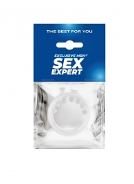 Эрекционное кольцо с мягкой стимулирующей насадкой - Sex Expert - в Омске купить с доставкой