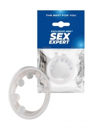 Эрекционное кольцо с мягкой стимулирующей насадкой - Sex Expert - в Омске купить с доставкой