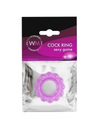 Лиловое эрекционное кольцо с 2 рядами стимулирующих шариков - Erowoman-Eroman - в Омске купить с доставкой