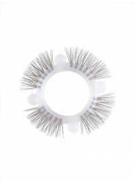 Эластичное кольцо с «ресничками» и 4 шариками - Sextaz - в Омске купить с доставкой