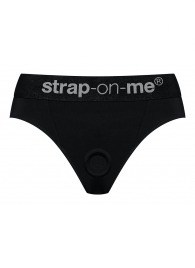 Черные трусики для насадок Heroine Lingerie Harness - size XL - Strap-on-me - купить с доставкой в Омске