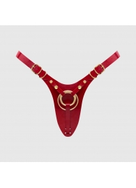 Красный пояс для фиксации насадок Strap-On-Me Leatherette Harness Fabulous - Strap-on-me - купить с доставкой в Омске