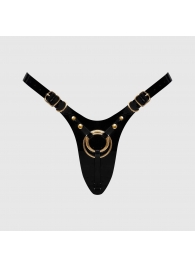 Черный пояс для фиксации насадок Strap-On-Me Leatherette Harness Fabulous - Strap-on-me - купить с доставкой в Омске