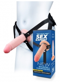 Мужской полый страпон на регулируемых ремнях - 18,5 см. - Sex Expert - купить с доставкой в Омске
