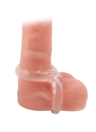 Прозрачное двойное эрекционное кольцо - Sex Expert - в Омске купить с доставкой