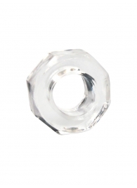 Прозрачное эрекционное кольцо в форме гайки - Sex Expert - в Омске купить с доставкой