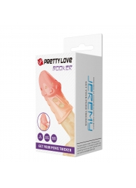 Телесная насадка на пенис Booker - 8 см. - Baile - в Омске купить с доставкой