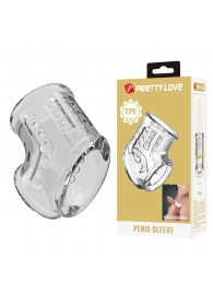 Прозрачная насадка на пенис и мошонку - Baile - в Омске купить с доставкой