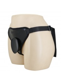 Черные трусики харнесс с платформой Caludio I - Baile - купить с доставкой в Омске