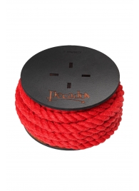 Красная веревка для шибари на катушке - 5 м. - Pecado - купить с доставкой в Омске