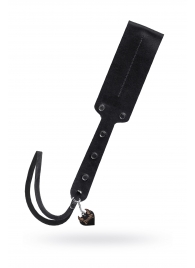 Черный кожаный пэддл - 32 см. - Pecado - купить с доставкой в Омске