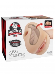 Телесный мастурбатор-вагина Pussy Pounder Squeeze Stroker - Pipedream - в Омске купить с доставкой