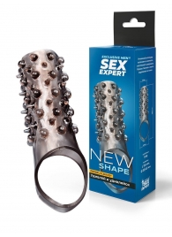 Дымчатая насадка на пенис с шипами и выпуклостями - 12,5 см. - Sex Expert - в Омске купить с доставкой