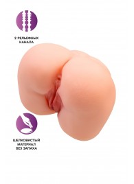 Реалистичный мастурбатор-попка с 2 любовными входами - No Name - в Омске купить с доставкой