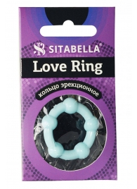 Цветное эрекционное кольцо Love Ring с бусинами - Sitabella - в Омске купить с доставкой
