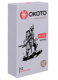 Точечные презервативы OKOTO Dotted - 12 шт. - Sitabella - купить с доставкой в Омске