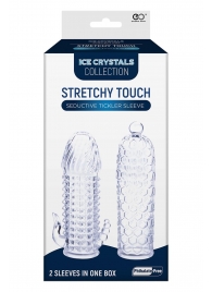 Набор из 2 прозрачных насадок на член Seductive Tickler Sleeves Set - NMC - в Омске купить с доставкой