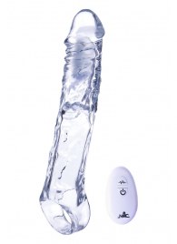 Прозрачная насадка-удлинитель Length Enhancer With Bullet с подхватом - 22,3 см. - NMC - в Омске купить с доставкой