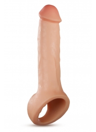 Телесная насадка-удлинитель Thrive 8.75 Inch Realistic Penis Extender Sleeve - 22,2 см. - Blush Novelties - в Омске купить с доставкой