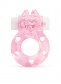 Розовое эрекционное виброкольцо в форме зайчика - 1137 - в Омске купить с доставкой